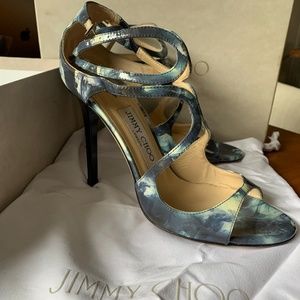 Multicolor Smoke Patent Cosmo/White Lang Sandals